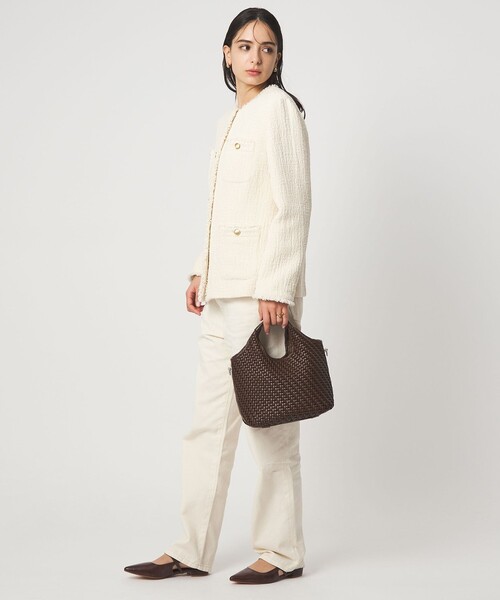 green label relaxing(グリーンレーベルリラクシング)の「2WAY メッシュ バッグ / ショルダーバッグ(ショルダーバッグ・レディース・オフホワイト/ブラウン/ブラック・FREE)」の9枚目の写真