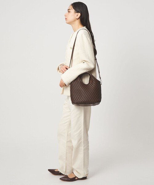 green label relaxing(グリーンレーベルリラクシング)の「2WAY メッシュ バッグ / ショルダーバッグ(ショルダーバッグ・レディース・オフホワイト/ブラウン/ブラック・FREE)」の10枚目の写真