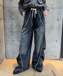 ROGER AND RAW | ピグメント加工スウェットワイドパンツ(その他パンツ)