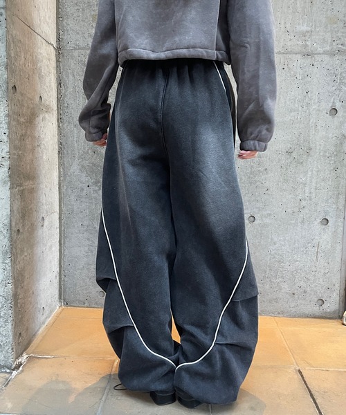 ROGER AND RAW（ロジャーアンドロウ）の「ピグメント加工スウェットワイドパンツ（その他パンツ・レディース・グレー/ネイビー/ブラック・FREE）」の7枚目の写真