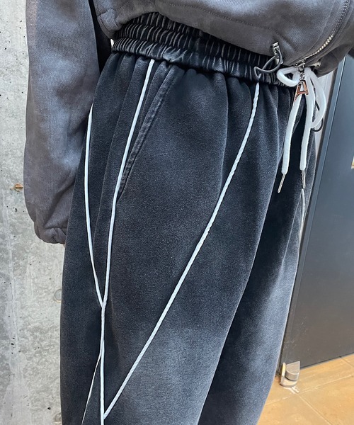 ROGER AND RAW（ロジャーアンドロウ）の「ピグメント加工スウェットワイドパンツ（その他パンツ・レディース・グレー/ネイビー/ブラック・FREE）」の11枚目の写真