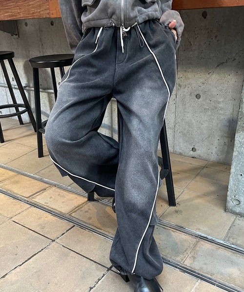 ROGER AND RAW（ロジャーアンドロウ）の「ピグメント加工スウェットワイドパンツ（その他パンツ・レディース・グレー/ネイビー/ブラック・FREE）」の14枚目の写真