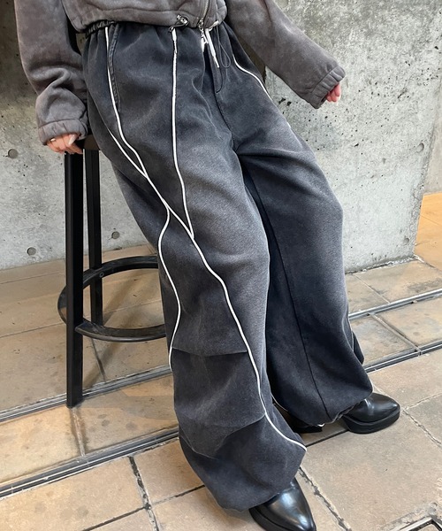 ROGER AND RAW（ロジャーアンドロウ）の「ピグメント加工スウェットワイドパンツ（その他パンツ・レディース・グレー/ネイビー/ブラック・FREE）」の15枚目の写真