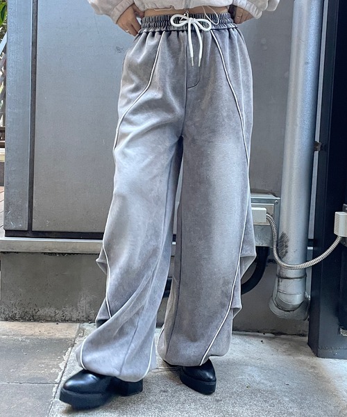 ROGER AND RAW（ロジャーアンドロウ）の「ピグメント加工スウェットワイドパンツ（その他パンツ・レディース・グレー/ネイビー/ブラック・FREE）」の17枚目の写真