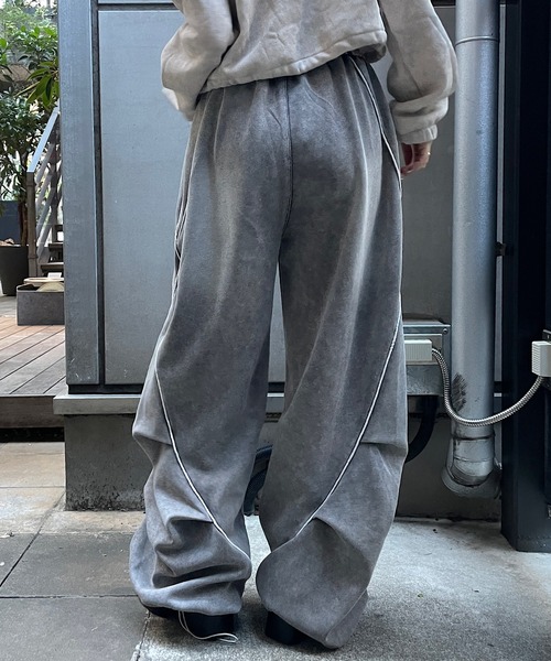 ROGER AND RAW（ロジャーアンドロウ）の「ピグメント加工スウェットワイドパンツ（その他パンツ・レディース・グレー/ネイビー/ブラック・FREE）」の20枚目の写真