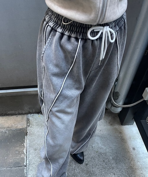 ROGER AND RAW（ロジャーアンドロウ）の「ピグメント加工スウェットワイドパンツ（その他パンツ・レディース・グレー/ネイビー/ブラック・FREE）」の22枚目の写真