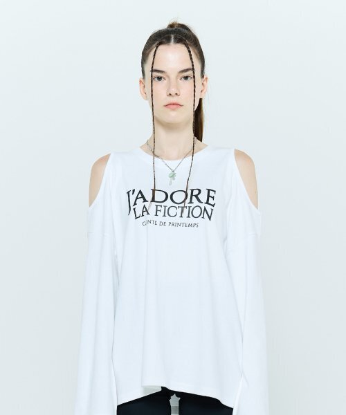 LARTIGENT(ラーティゼン)の「L6 OPEN T-SHIRT(WHITE)(Tシャツ/カットソー・レディース・その他・FREE)」の5枚目の写真