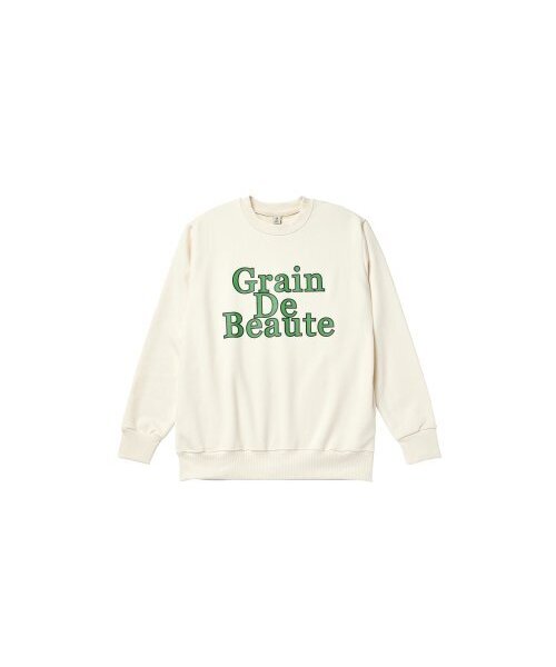 GRAIN DE BEAUTE（グランデボーテ）の「NEW SIGNATURE SWEAT [IVORY]（スウェット・レディース・アイボリー・L/M/S）」の2枚目の写真