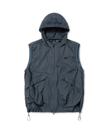 BROWNBREATH（ブラウンブレス）の「TAG NYLON HOOD VEST - KHAKI（ベスト）」