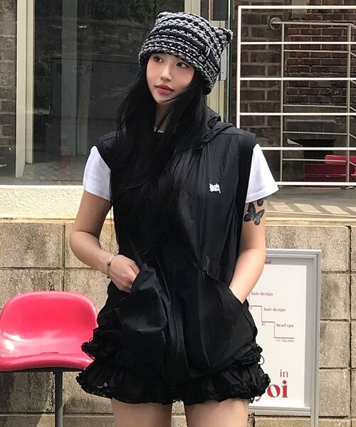 BROWNBREATH(ブラウンブレス)の「TAG NYLON HOOD VEST - KHAKI(ベスト・レディース・その他・M/S/L/XL)」の8枚目の写真