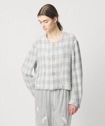 Pheeta（フィータ）の「＜Pheeta＞Betty ツイードライク ジャケット / 015C-5（ノーカラージャケット）」