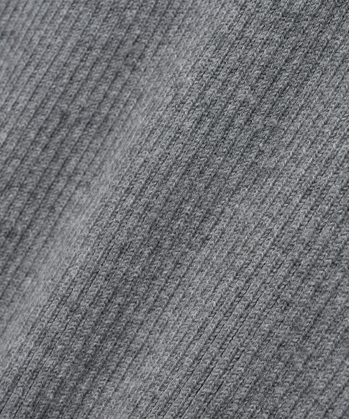 NOIRER（ノイア）の「コットンリブヘンリーネックニット（グレー）（ニット/セーター・メンズ・その他・48/50/52）」の8枚目の写真