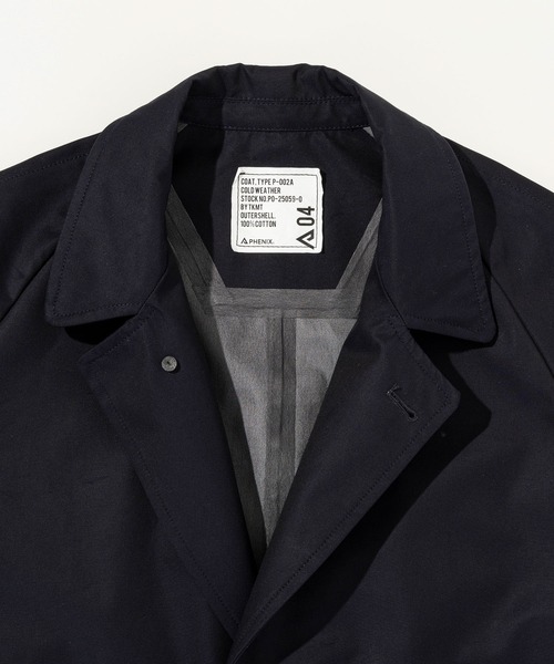 PHENIX COLLECTION(フェニックスコレクション)の「PHENIX COLLECTION(フェニックスコレクション)TKMT - COAT, TYPE P-002B(トレンチコート・メンズ・ブラック・XL/L)」の5枚目の写真
