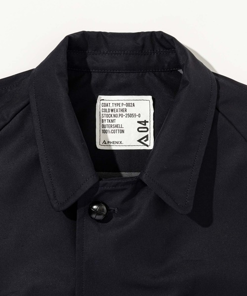PHENIX COLLECTION(フェニックスコレクション)の「PHENIX COLLECTION(フェニックスコレクション)TKMT - COAT, TYPE P-002B(トレンチコート・メンズ・ブラック・XL/L)」の7枚目の写真