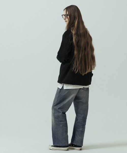 SLICK(スリック)の「【SLICK/スリック】Pleats Knit Drawstring Polo/プリーツニットドローストリングポロシャツ(Tシャツ/カットソー・メンズ・ベージュ/チャコールグレー/ブラック・3/1/2)」の20枚目の写真