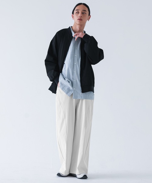 MDR(エムディアール)の「サイド切り替えカーブシルエットバギーパンツ(その他パンツ・メンズ・グレイッシュベージュ/オフホワイト/カーキ/ブラック・L/M/XL)」の6枚目の写真