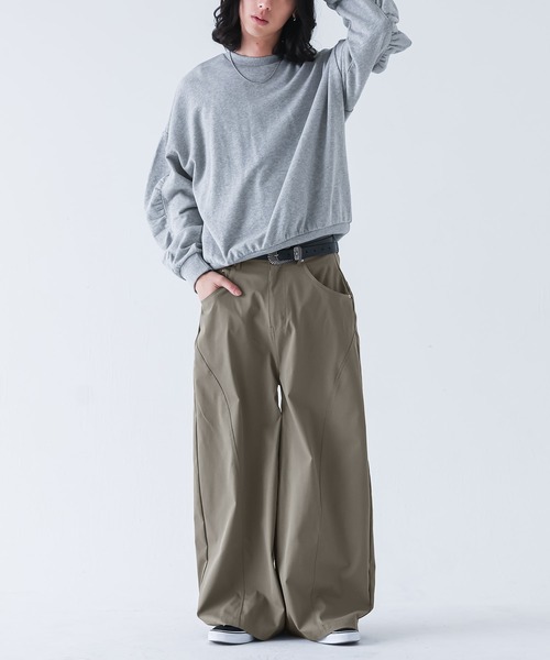 MDR(エムディアール)の「サイド切り替えカーブシルエットバギーパンツ(その他パンツ・メンズ・グレイッシュベージュ/オフホワイト/カーキ/ブラック・L/M/XL)」の17枚目の写真