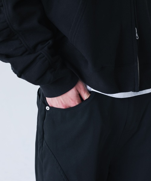 MDR(エムディアール)の「サイド切り替えカーブシルエットバギーパンツ(その他パンツ・メンズ・グレイッシュベージュ/オフホワイト/カーキ/ブラック・L/M/XL)」の12枚目の写真