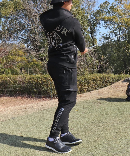 LUXE/R GOLF（ラグジュ ゴルフ）の「(RM)【LUXE/R GOLF】ポリエステル スウェード ファスナー ラインストーン カーゴパンツ（カーゴパンツ・メンズ・ベージュ系/グリーン系/ブラック・X-LARGE/LARGE/MEDIUM）」の12枚目の写真