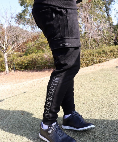 LUXE/R GOLF（ラグジュ ゴルフ）の「(RM)【LUXE/R GOLF】ポリエステル スウェード ファスナー ラインストーン カーゴパンツ（カーゴパンツ・メンズ・ベージュ系/グリーン系/ブラック・X-LARGE/LARGE/MEDIUM）」の14枚目の写真