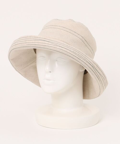 OVERRIDE（オーバーライド）の「OVERRIDE  C/L EDGE UP SAILOUR SGP / オーバーライド（ハット・レディース・ブラック/キャメル/ナチュラル・L 59cm/M/57.5cm）」の2枚目の写真