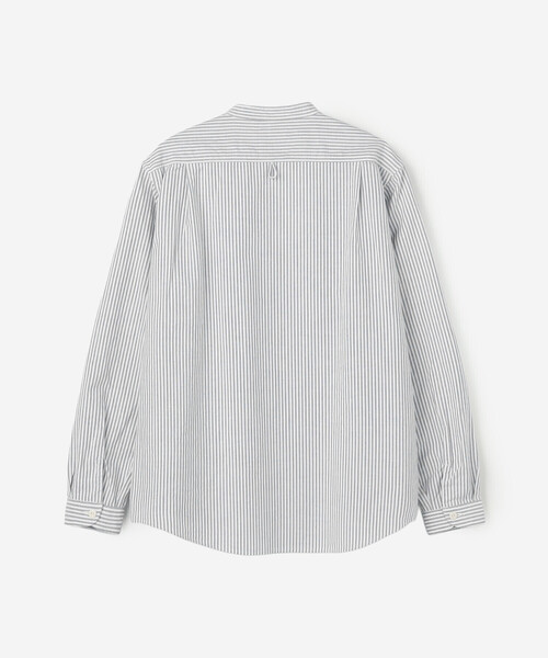 DANTON(ダントン)の「DANTON | オックスフォード バンドカラーシャツ STRIPE MEN(シャツ/ブラウス・メンズ・ブルー系その他5・42/40)」の5枚目の写真