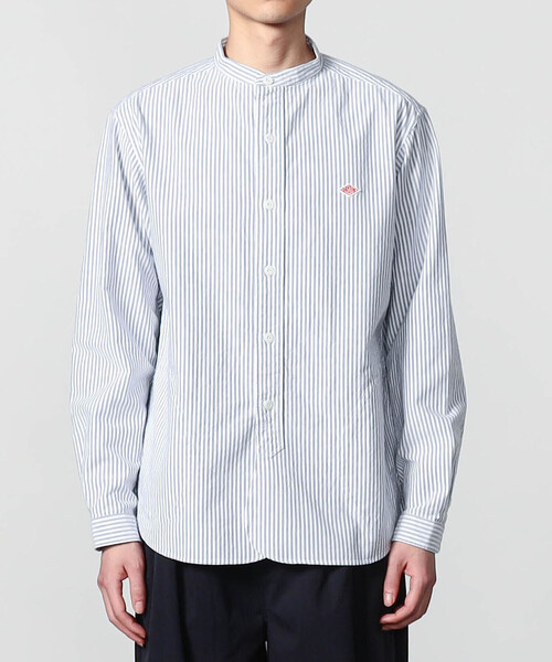 DANTON | オックスフォード バンドカラーシャツ STRIPE MEN（シャツ
