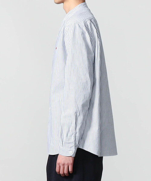 DANTON(ダントン)の「DANTON | オックスフォード バンドカラーシャツ STRIPE MEN(シャツ/ブラウス・メンズ・ブルー系その他5・42/40)」の11枚目の写真