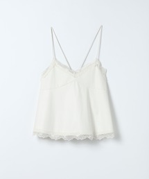 JEANASIS | フェイクレザーレーストリムキャミ/650174(キャミソール)