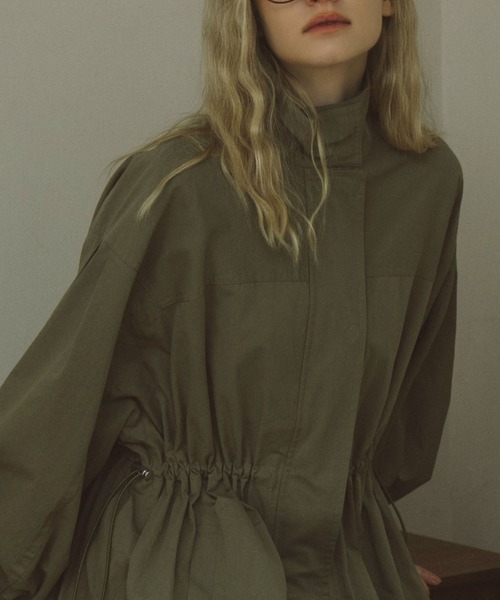 archives（アルシーヴ）の「ドロストミリタリージャケット（ミリタリージャケット・レディース・グレイッシュベージュ/カーキ・MEDIUM）」の4枚目の写真