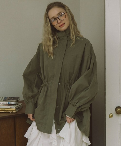 archives（アルシーヴ）の「ドロストミリタリージャケット（ミリタリージャケット・レディース・グレイッシュベージュ/カーキ・MEDIUM）」の22枚目の写真