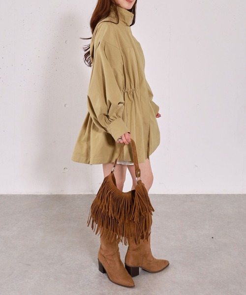 archives（アルシーヴ）の「ドロストミリタリージャケット（ミリタリージャケット・レディース・グレイッシュベージュ/カーキ・MEDIUM）」の20枚目の写真