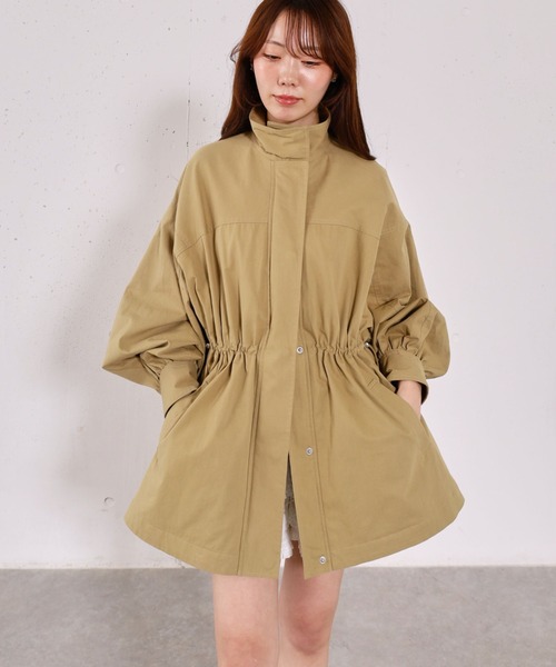 archives（アルシーヴ）の「ドロストミリタリージャケット（ミリタリージャケット・レディース・グレイッシュベージュ/カーキ・MEDIUM）」の11枚目の写真