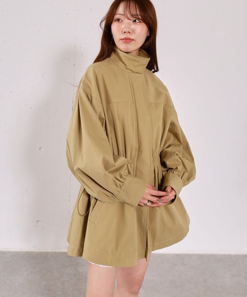 archives（アルシーヴ）の「ドロストミリタリージャケット（ミリタリージャケット・レディース・グレイッシュベージュ/カーキ・MEDIUM）」の12枚目の写真