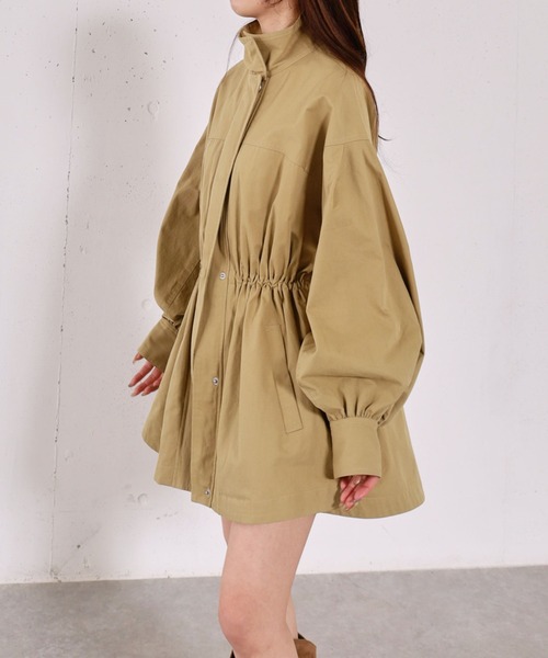 archives（アルシーヴ）の「ドロストミリタリージャケット（ミリタリージャケット・レディース・グレイッシュベージュ/カーキ・MEDIUM）」の15枚目の写真