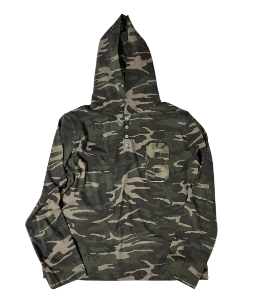 SK8ER ROCK(スケーターロック)の「Camouflage 8 Henley Neck Hoodie ((khaki))(パーカー・レディース・その他・FREE)」の1枚目の写真