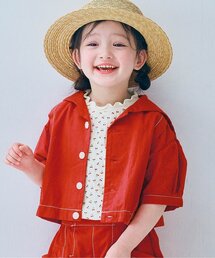 p.premier | セーラー衿の半袖クロップドシャツ(シャツ/ブラウス)