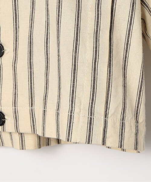 p.premier（ピードットプルミエ）の「セーラー衿の半袖クロップドシャツ（シャツ/ブラウス・キッズ・ブラウン/ストライプ/レッド・120/110/100/90/80/140/130）」の21枚目の写真