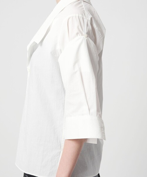 ASTRAET(アストラット)の「<ASTRAET>オープンカラーシャツ(シャツ/ブラウス・レディース・ダークグレー/ホワイト・FREE)」の15枚目の写真