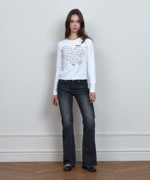 CURETTY(キュリティ)の「C LOVE LETTER GRAPHIC T-SHIRT_WHITE(Tシャツ/カットソー・レディース・ホワイト・SMALL)」の4枚目の写真