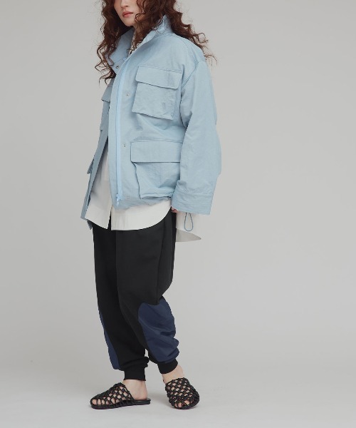 W:Huku(フーク)の「レッグパッチ スウェット カーヴィー パンツ / Leg Patch Sweatpants(スウェットパンツ・レディース・ブラック/杢グレー/オフホワイト・FREE)」の21枚目の写真
