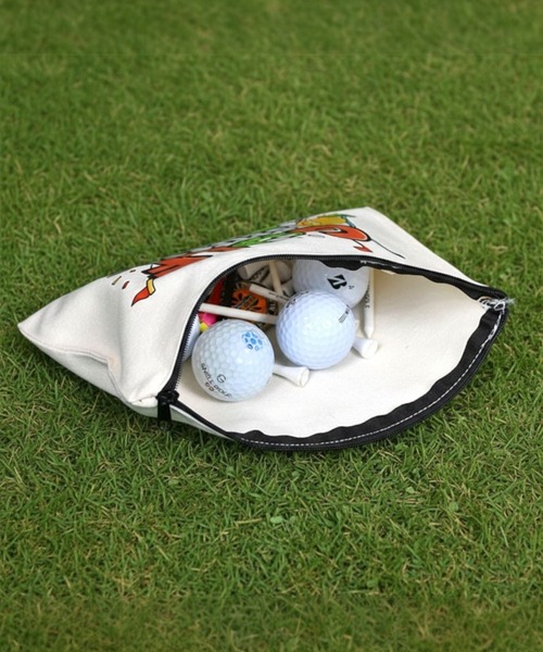COMON GOLF（コモンゴルフ）の「GOLF stuff キャンバス ポーチ（ゴルフグッズ・メンズ・ナチュラル・FREE）」の3枚目の写真