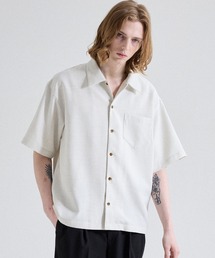 Parts Lab.(�p�[�c���{)�́yParts Lab.�zSummer Linen-like Short-sleeved Shirt / ���l�����C�N�T�}�[�����V���c(�V���c/�u���E�X)
