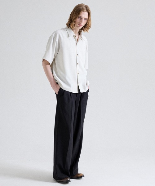 Parts Lab.（パーツラボ）の「【Parts Lab.】Summer Linen-like Short-sleeved Shirt / リネンライクサマー半袖シャツ（シャツ/ブラウス・メンズ・チャコールグレー/オフホワイト/ブラウン・L/M/S）」の11枚目の写真