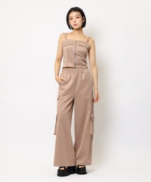 SPIRALGIRL（スパイラルガール）の「ダブルZIPキャミパンツセットアップ（セットアップ）」