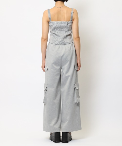 SPIRALGIRL(スパイラルガール)の「ダブルZIPキャミパンツセットアップ(セットアップ・レディース・グレー/ブラック/ベージュ・FREE)」の11枚目の写真