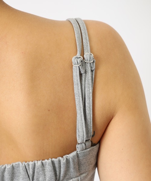 SPIRALGIRL(スパイラルガール)の「ダブルZIPキャミパンツセットアップ(セットアップ・レディース・グレー/ブラック/ベージュ・FREE)」の14枚目の写真