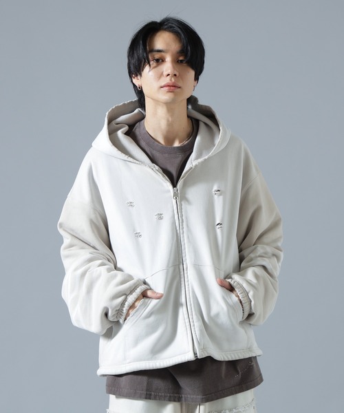 セール】DankeSchon/ダンケシェーン/SULFUR SWEAT THERMAL ZIP HOODIE