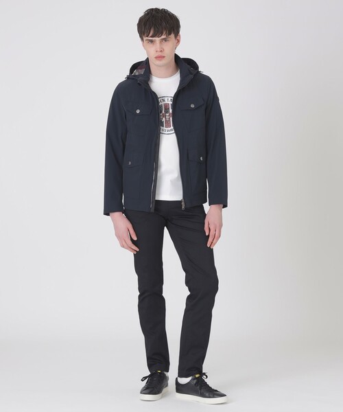 BLACK LABEL CRESTBRIDGE（ブラックレーベル・クレストブリッジ）の「AIRY PACK M-65パーカー（ブルゾン・メンズ・グリーン系その他7/ホワイト系その他/ネイビー・XL/L/M）」の14枚目の写真