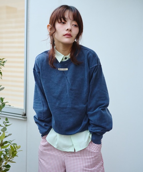 common gull products.(コモンガルプロダクツ)の「私の名前のスウェット(スウェット・レディース・杢グレー/ネイビー/ライトブルー・SMALL/MEDIUM/LARGE)」の13枚目の写真